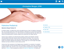 Tablet Screenshot of morganpodiatry.com